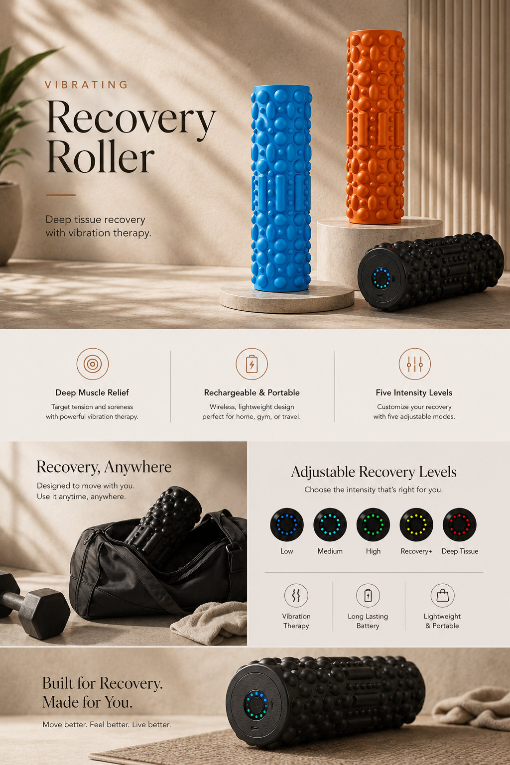 Vibrating Recovery Roller